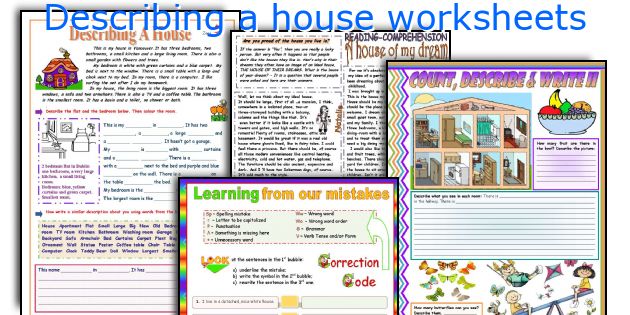 Describing a house worksheets