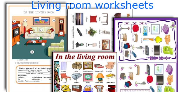 Living room worksheets