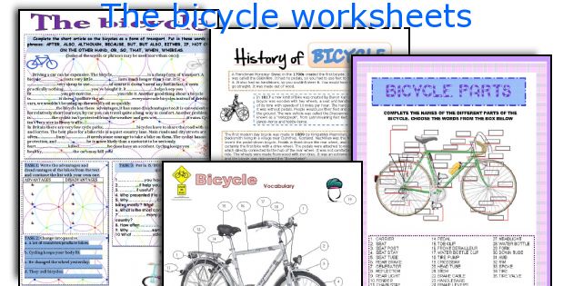 The bicycle worksheets