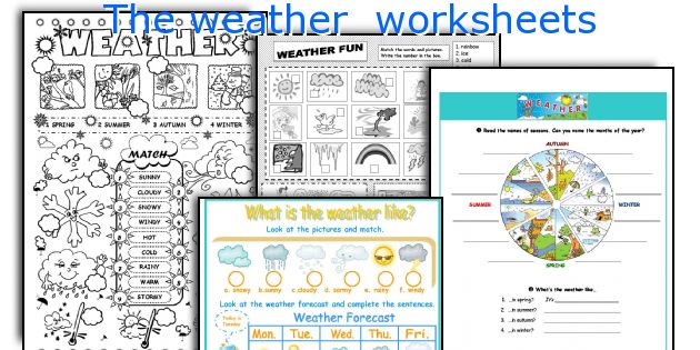 The weather  worksheets