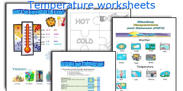Temperature worksheets