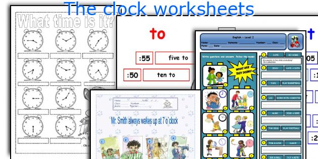 The clock worksheets