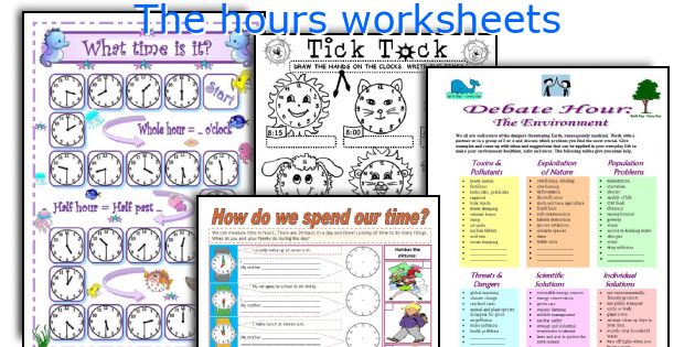 The hours worksheets