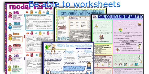 Be able to worksheets