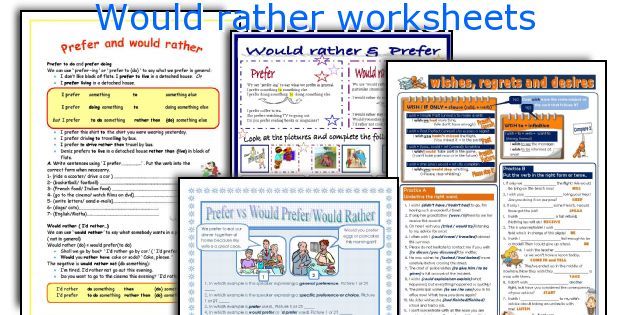 Would You Rather ? Quiz: English ESL worksheets pdf & doc