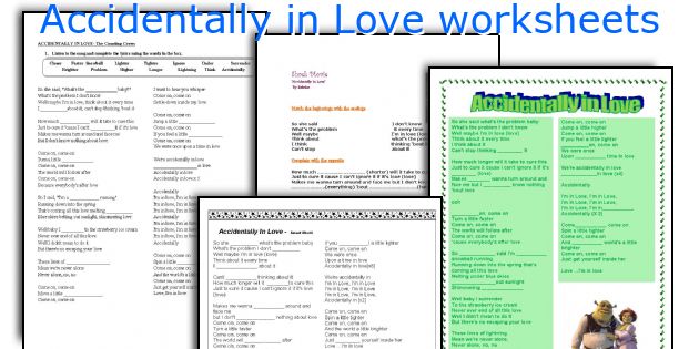 Accidentally in Love worksheets