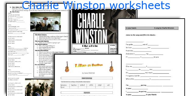 Charlie Winston worksheets