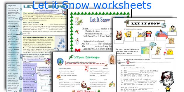 Let it Snow worksheets