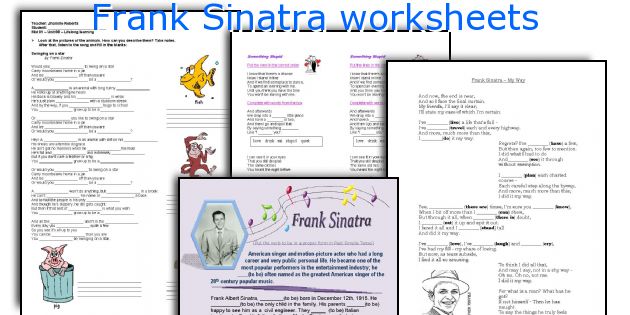 Frank Sinatra worksheets