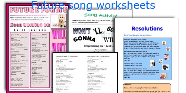 Future song worksheets