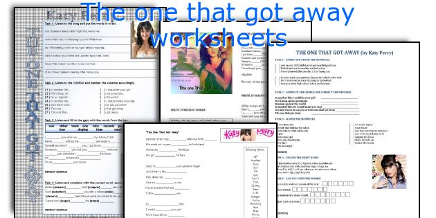 The one that got away worksheets