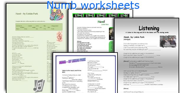 Numb worksheets
