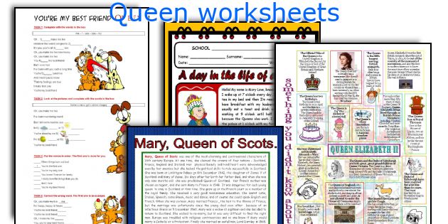 Queen worksheets