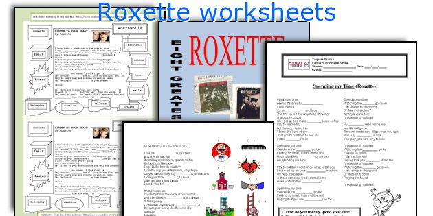 Roxette worksheets