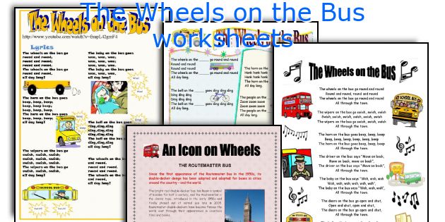 The Wheels on the Bus worksheets