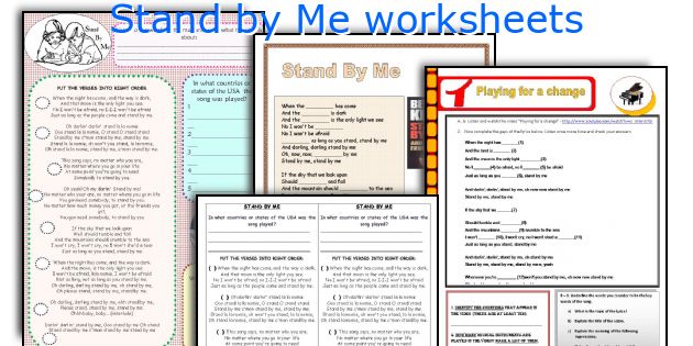 Stand by Me worksheets