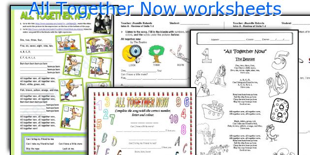 All Together Now worksheets