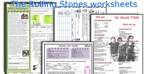 The Rolling Stones worksheets