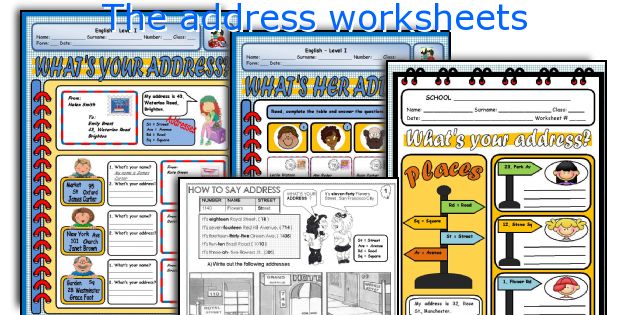 The address worksheets